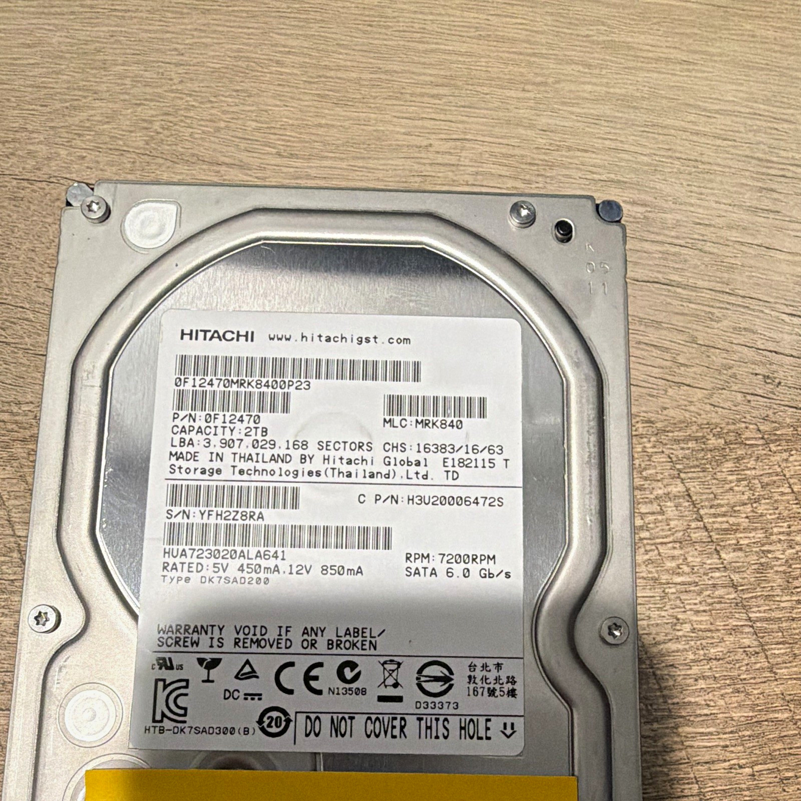 Hitachi Ultrastar 2TB 3.5