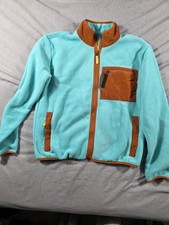 NWOT READ Patagonia Youth Large 12 Synchilla Fleece Sweater Jacket Fresh Teal