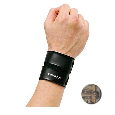 ZAMST Filmista Wrist Support Black Size M Thin Compression Brace for Racket Spo