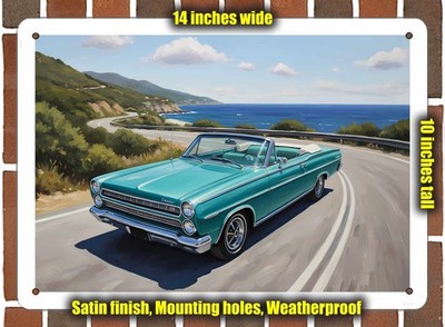 Metal Sign - 1966 Mercury Comet Oil Painting - 14x10
