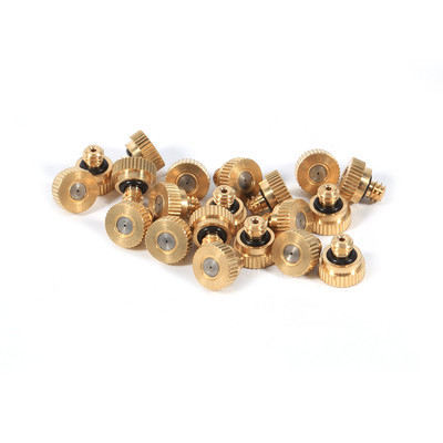 Brass Misting Nozzles For Cooling System (0.4 Mm) 10/24 UNC Garden 20pcs