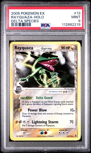 Rayquaza 2005 Pokemon Delta Species PSA 9 #13