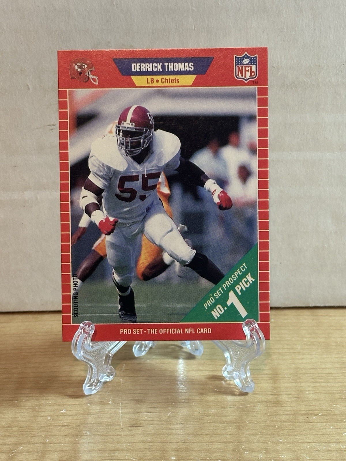 1989 Pro Set - Derrick Thomas #498 (RC), Kansas City Chiefs