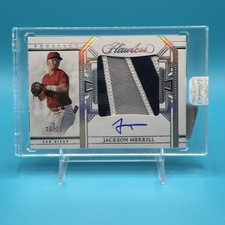 2024 Panini Flawless Prospect Patch Auto Jackson Merrill Silver /25 Padres