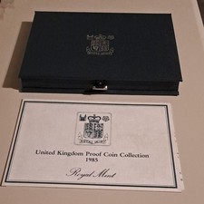 Royal Mint United Kingdom 1985 Proof Coin Set 7 Coins Boxed with Booklet