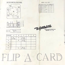 Gottlieb Flip A Card Pinball Machine Game Manual Schematics ORIGINAL