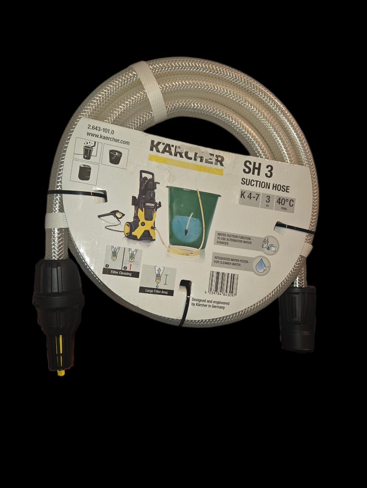 KARCHER SUCTION HOSE SH 3 FOR PRESSURE WASHER K4 TO K7  2.643-101.0