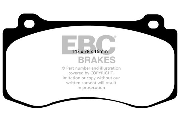 EBC PD02KF569 HIGH PERFORMANCE BRAKE KIT Front