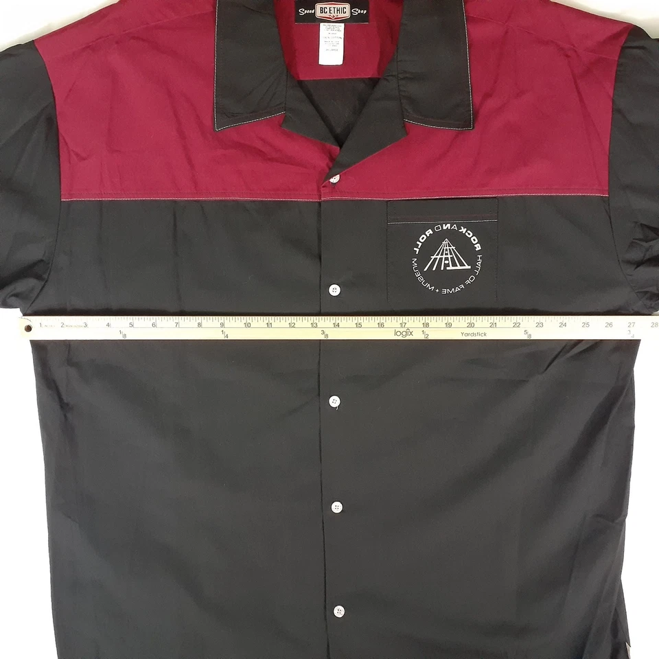Camisa BC Ethic Speed Shop Para Hombres 3XL Rock Hall Staff Bowling Abotonada De Colección EE. UU. Foto 4 de 4
