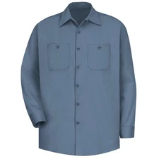 Red Kap Men's Long Sleeve Wrinkle-Resistant Cotton Work Shirt