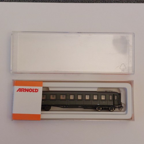 Arnold Umbauwagen/Personenwagen 3350K/15922 Grün 2/3 Klasse DR Spur N Neuwertig | Condition: Neu