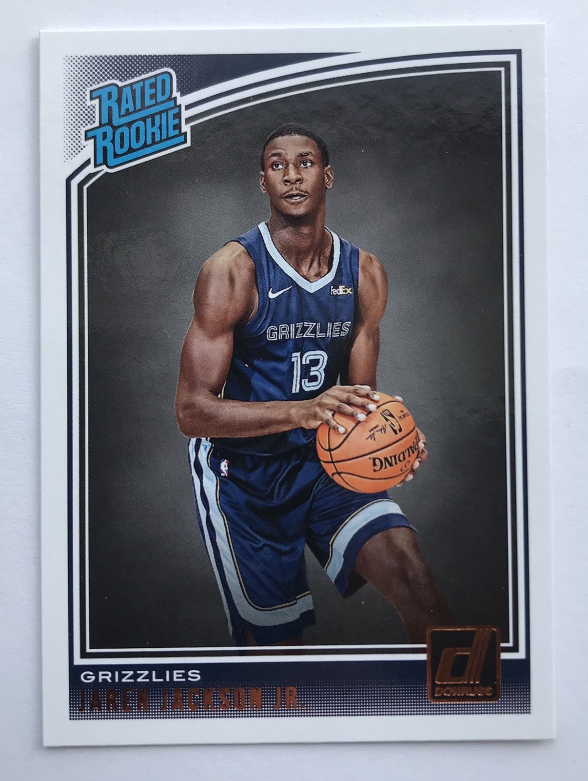 2018-19 Panini Donruss Jaren Jackson Jr. Rated Rookie #188 Grizzlies
