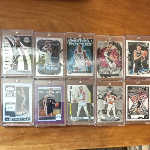Victor Wembanyama Spurs Rookie Lot 10 Cards!!! 2023-24 RC
