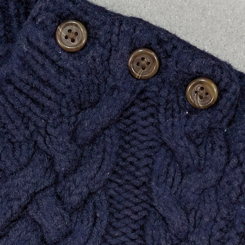 Baby Gap Cable Knit Sweater 6-12 Mo Navy Wool Preppy Academia Classic Nautical - Image 4 of 4