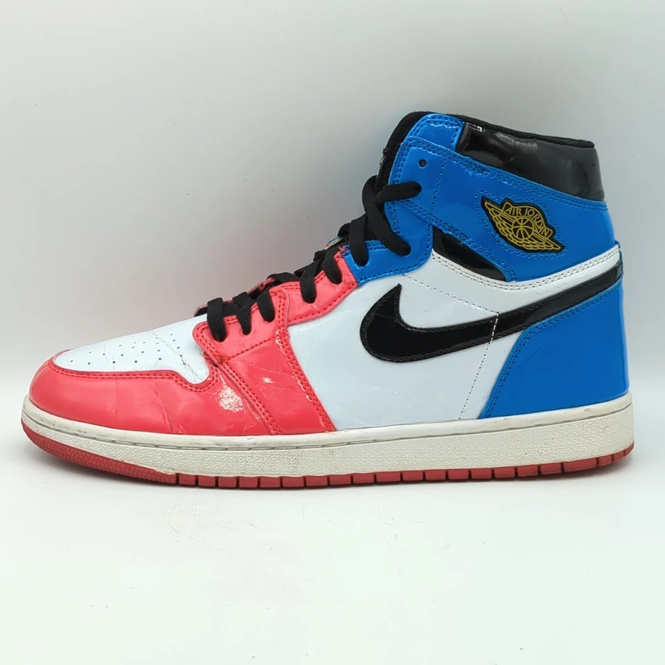 Air Jordan 1 Retro Alto OG Fearless Talla 10 UNC CHICAGO CK5666-100 Rojo/Azul Foto 2 de 4