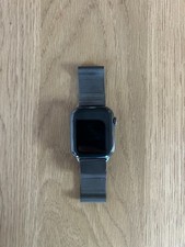 Apple Watch Series 7 GPS Cellular 45mm Graphite Stainless Steel Smartwatch 85 BH
