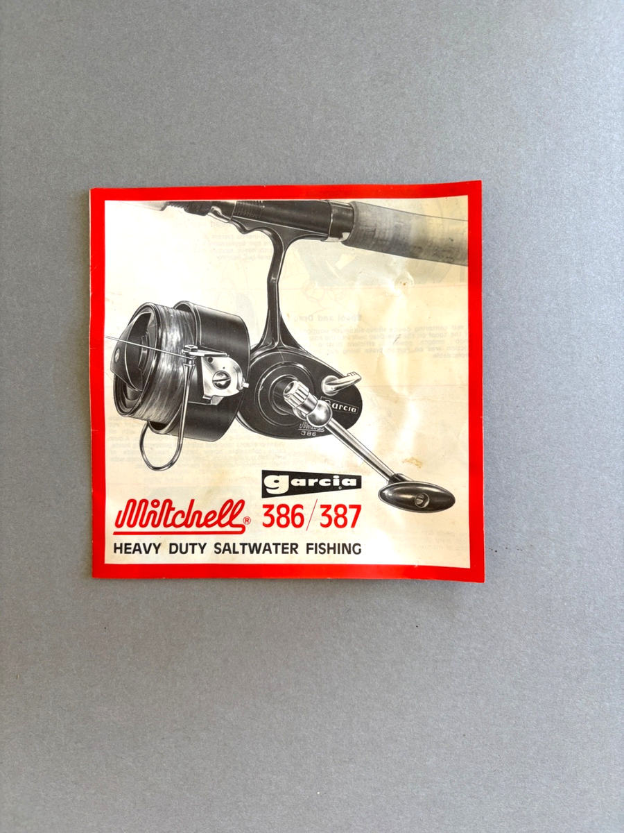 Vintage Garcia Mitchell 386 Reel- Made in France original Box W