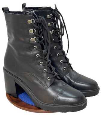 Marc Fisher Sz 10M “Lanie” Black Chunky Lace Up Platform Combat