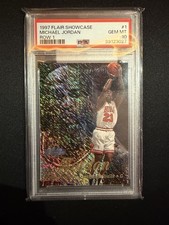Fleer 1997-98 Flair Showcase Michael Jordan Showdown #1 Row 1 PSA 10 Bulls