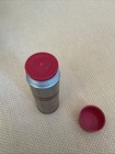 Vintage 1950's Thermos Beige Polly 15" w/ lid & cup Red Stripe 340A Metal MCM — photo 8