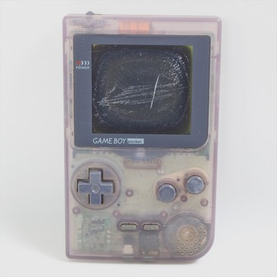Trödel Gameboy Pocket Konsole Clear Purple MGB-001 Not working Nintendo 9870gb