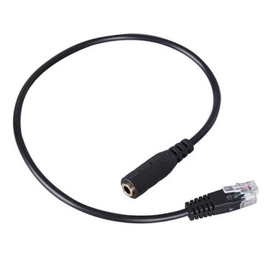 RJ9 To 3.5mm Adapter Cable For Telephone Headsets PC Headphone Converter PVC