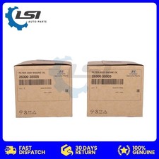 2 x Genuine Hyundai / KIA Oil Filter 26300 35504 26300 35505 X Ref : Z79A