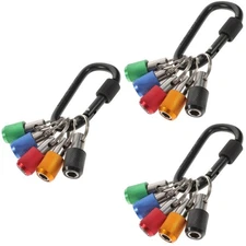 3 Sets Extendable Bit Holder Key Chain Keychain Screwdriver Holders Tool
