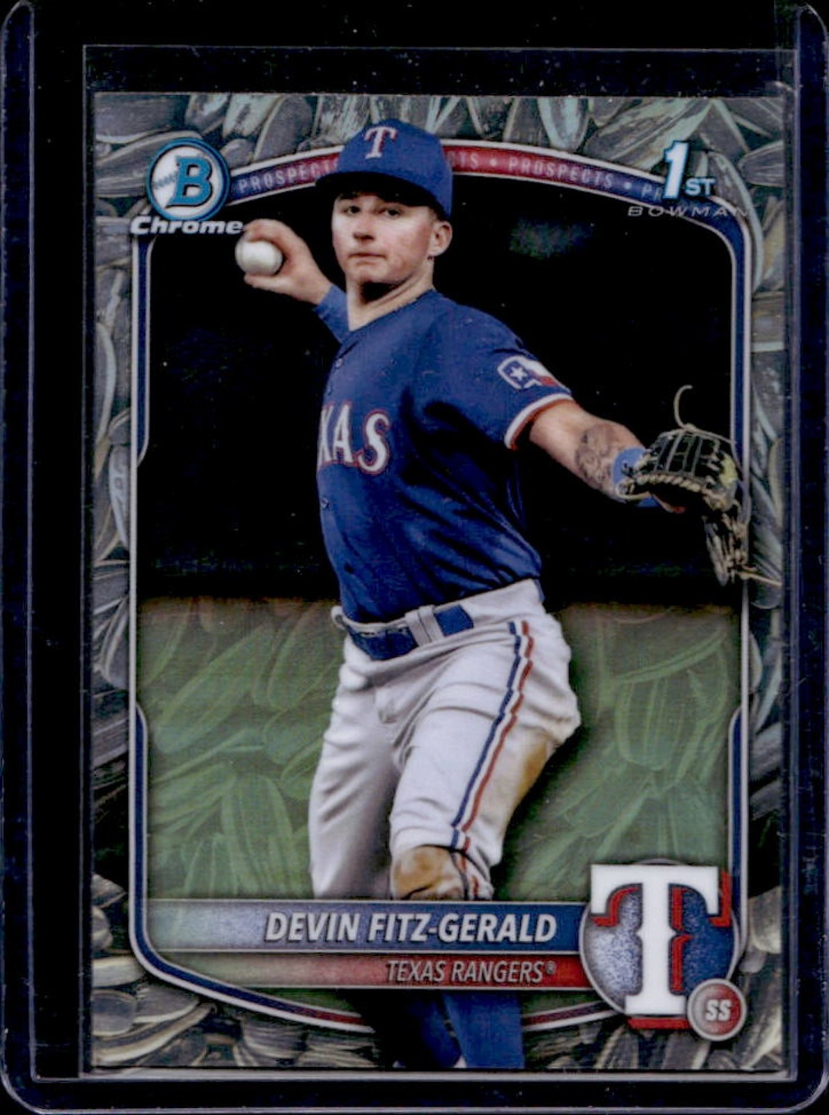 2025 Bowman Chrome Devin Fitz-Gerald Sunflower Seeds Refractor 1st #BCP-158