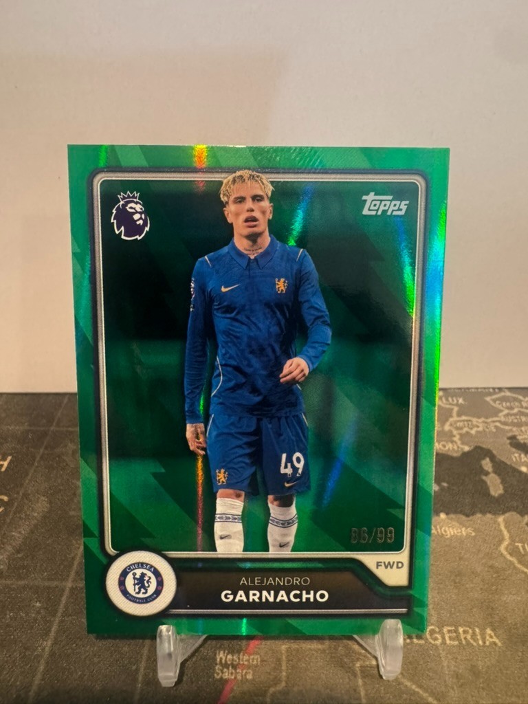 Topps Premier League 2026/27 Alejandro Garnacho #101 Green Color Match /99