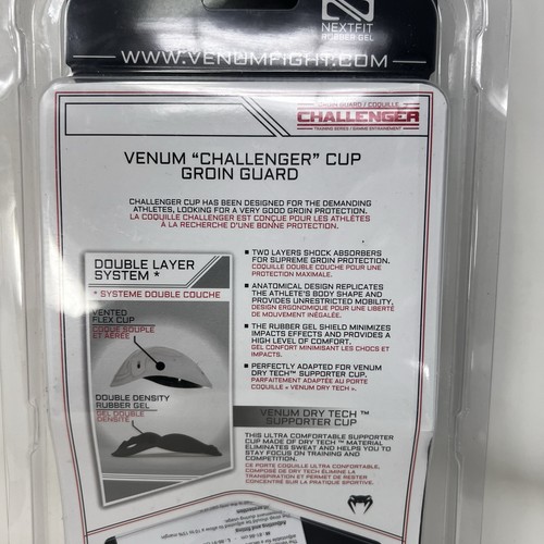 Venum Challenger Groin Guard Protective Cup Black White Men’s Size XL - Picture 3 of 3