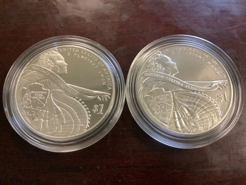 2 silver Dollar coins 2016 P National Parks Proof & Reg strike commemorative - Picture 2 of 2