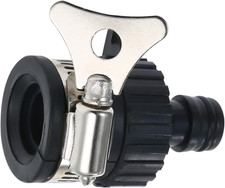 1 Set Black Universal Water Quick Faucet Adapter Tap Connection Garden Hose Pipe