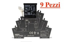9 Pezzi Omron G3RV-SR700-D Relè a Stato Solido 24V AC/DC Montaggio su Guida DIN