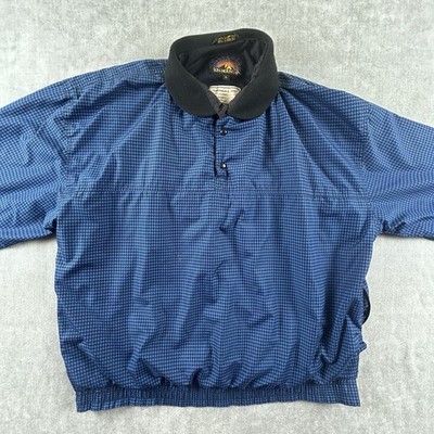 Sun Mountain Golf Mens XL 1/4 Snap Mock Neck Pullover Windbreaker Jacket
