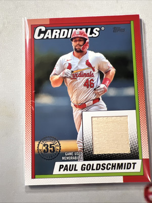 2025 Topps Series 1 Paul Goldschmidt 35th Anniversary Game Used