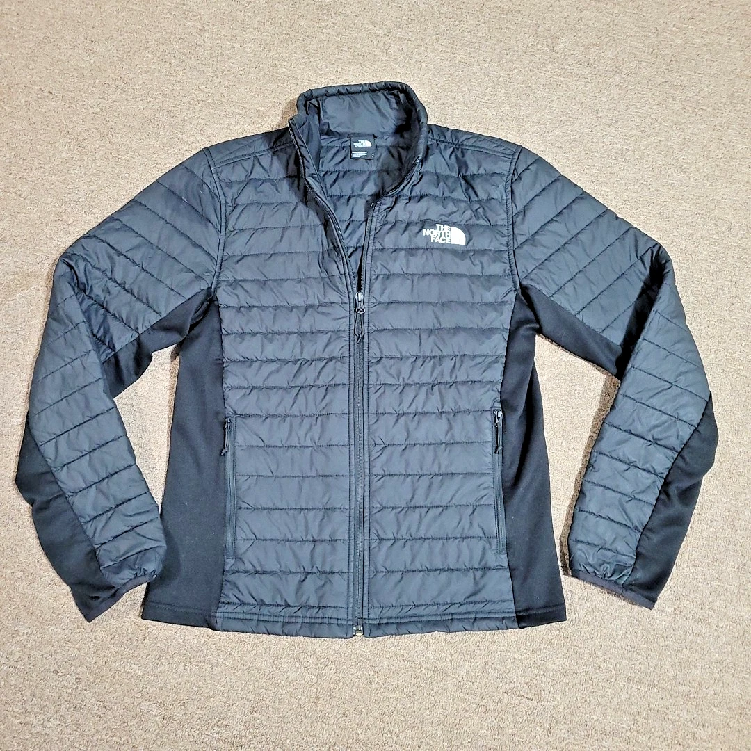 North Face Jacket Mens Small Full Zip Long Sleeve Outdoor Black Pockets