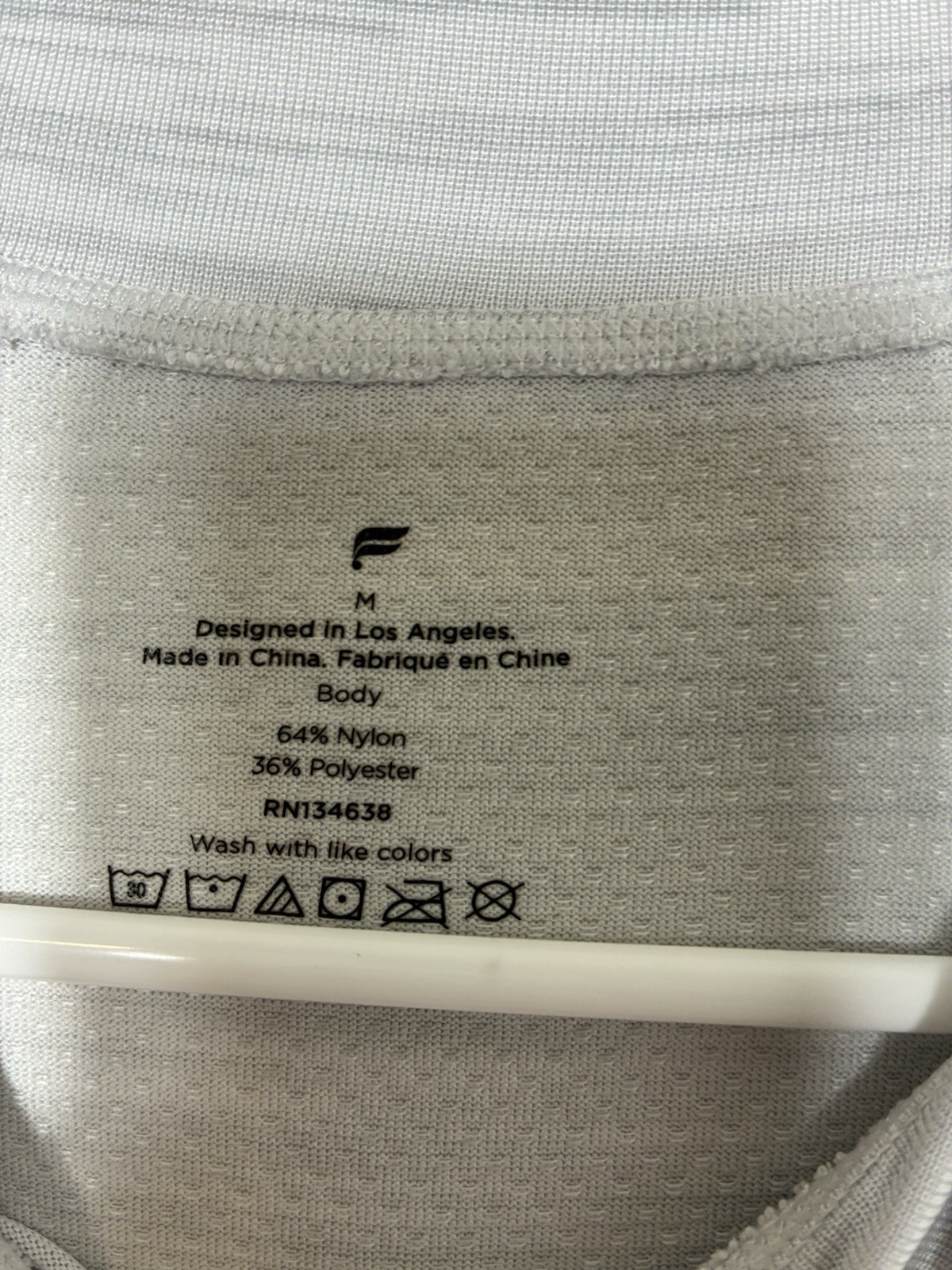 fabletics 1/4 Zip Pullover Light Gray Heather Ath… - image 3