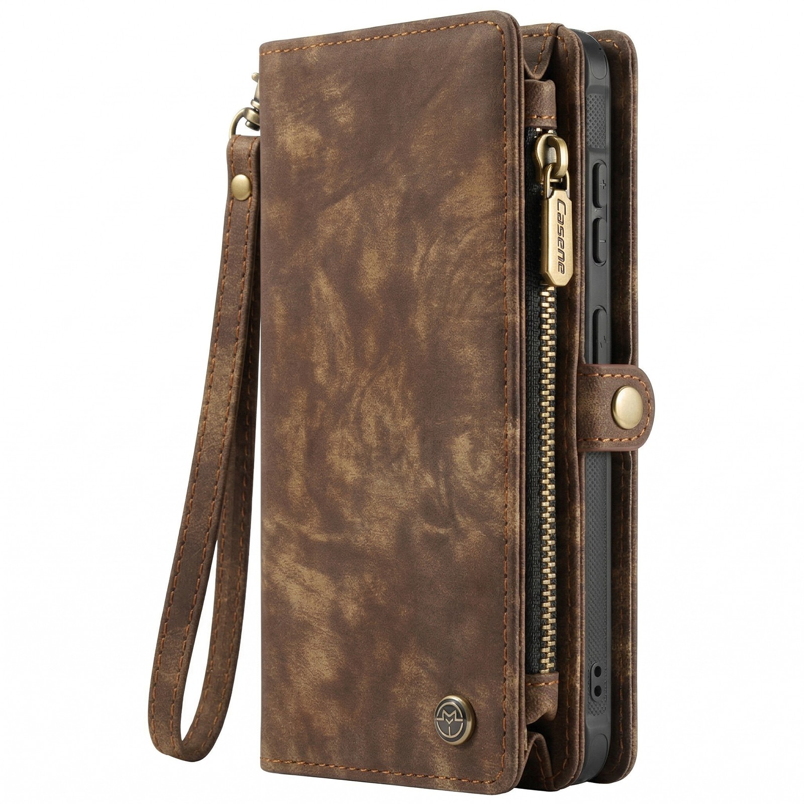 Étui Galaxy S26 CaseMe en cuir premium amovible et finitions haute résistance
