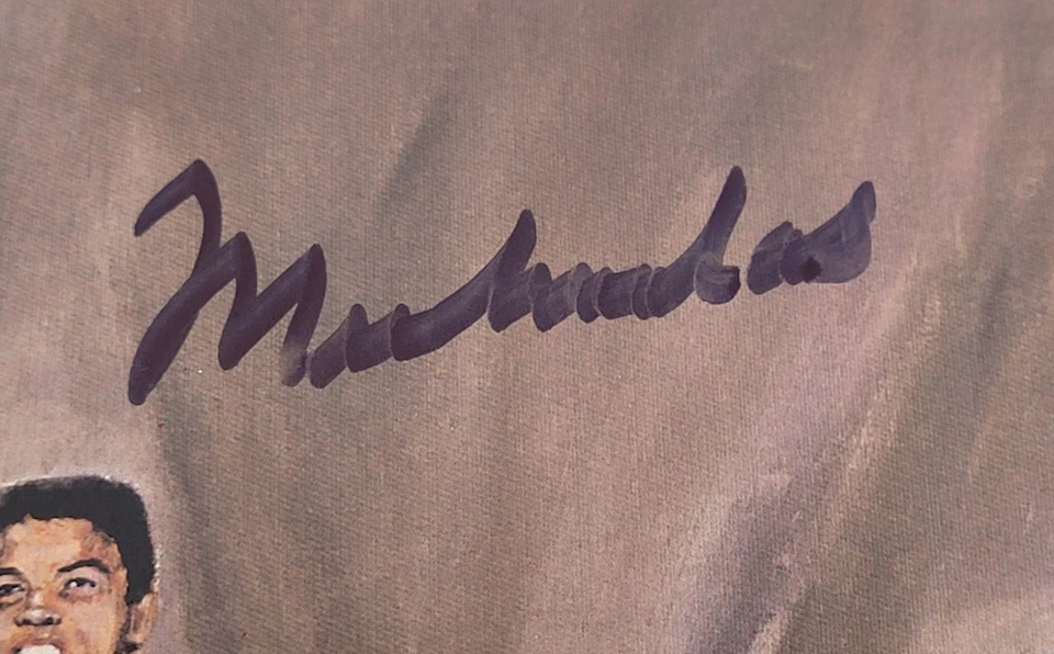 Muhammad Ali signiert Lithographie Beckett COA hand signed framed The Greatest - Bild 2 von 4