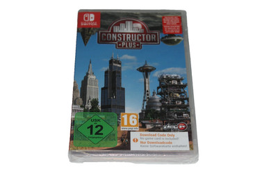 Constructor Plus  Nintendo Switch Spiel  (Nur Download Code)-Neu Versiegelt!
