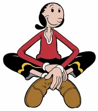 Olive Oyl sticker Popeye weatherproof bumper vinyl decal