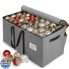 WDZREE Large Christmas Ornament Storage Box,4 Tier Holds Up to 12