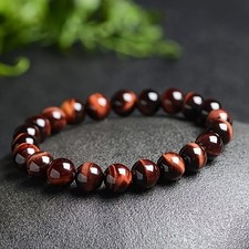 Handmade Red Tiger Eye Bracelet Women Natural Stone Fashion Beaded Bracelet