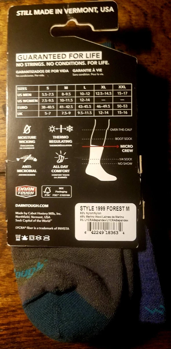 DARN TOUGH PCT マイクロクルー ライトウェイト クッション [ ダーンタフ 1999 PCT Micro Crew