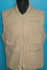 Men's Large Vintage Banana Republic Utility Full Zip Vest Safari Photographer
