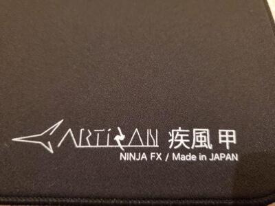 Artisan Gaming Mouse Pad Ninja FX Hayate Instep Mid M Black Made 