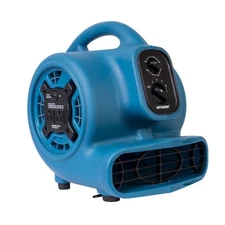 XPOWER P-230AT 1/4 HP Mini Air Mover Carpet Dryer Blower Floor Fan,Low 2.3Amp