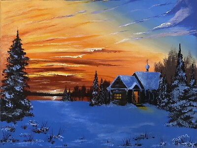 Original Acrylic Painting Landscape Impressionism Art Contemporary Wall Art