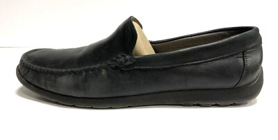 ECCO Men's Reciprico Loafer Black Leather Slip On, Size